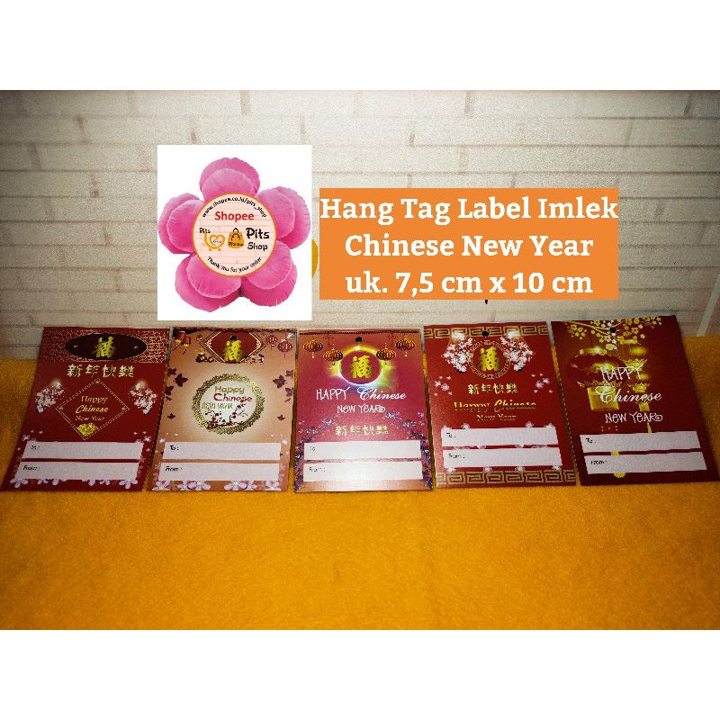 

Hang Tag Label Imlek Sincia Chinese New Year Uk.7,5 cm x 10 cm