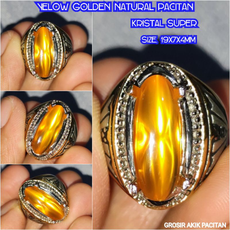 NATURAL YELOW GOLDEN PACITAN KRISTAL