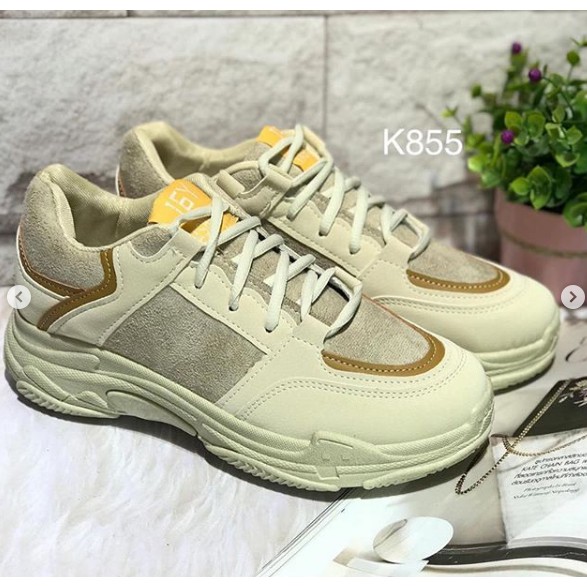 Sepatu wanita import sneakers tali K855