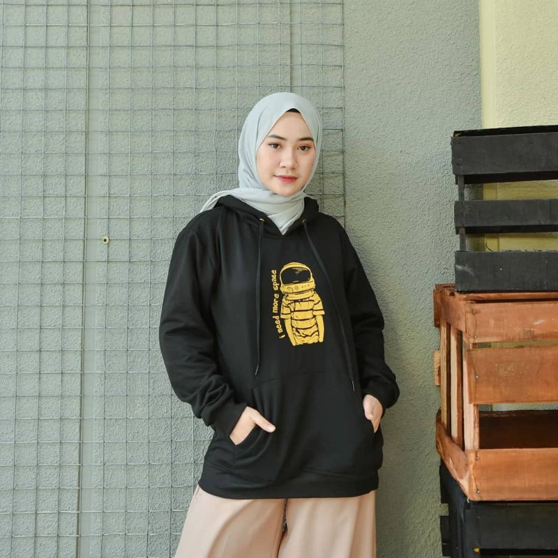 I NEED MORE SPACE HOODIE WANITA - PRIA TERMURAH/HOODIE UNISEX