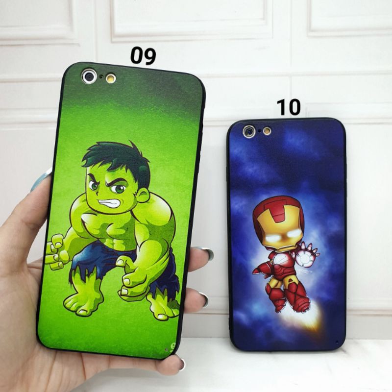 IPHONE 5 5G 5S  6 6G 6S  6 PLUS 6G PLUS - MINI HERO Soft Hard Case Marvel Cartoon