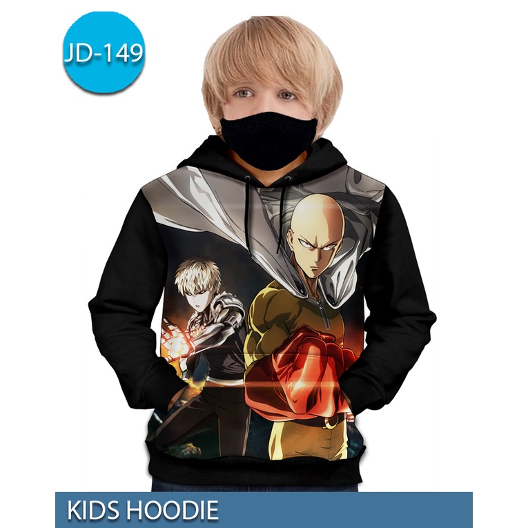 Jaket Anak Hoodie One Punch Man Saitama OPPAI #JD-149