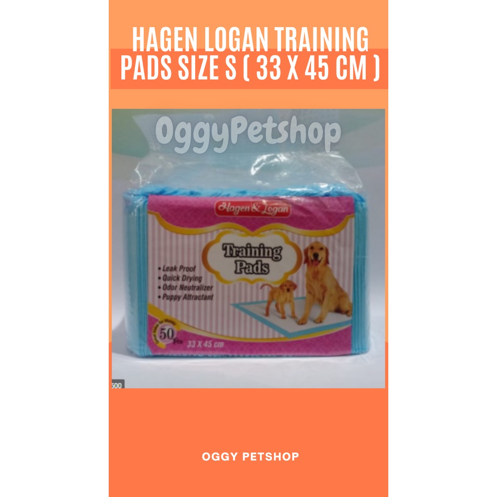 HAGEN LOGAN TRAINING PADS CAT &amp; DOG PER PACK Khusus Anjing Dan Kucing