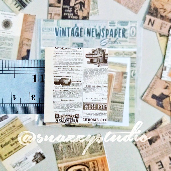 

Vintage Newspaper Sticker - Aesthetic Old Newspaper Stiker - Stiker Koran Bujo Diary