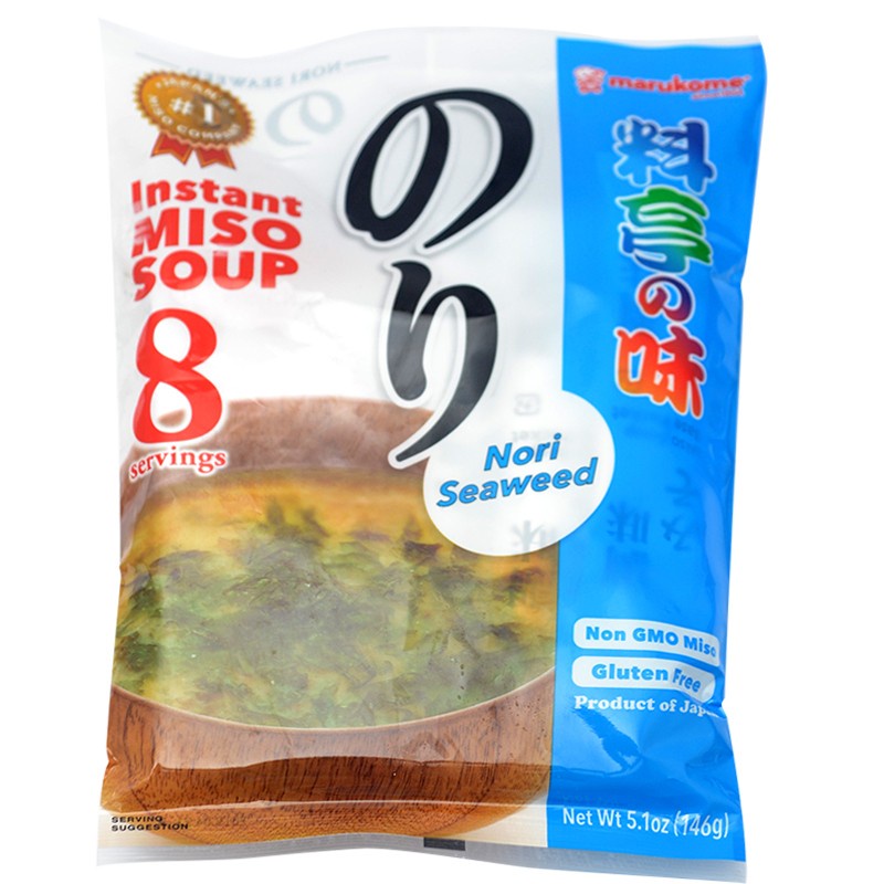 

Marukome Instan Miso Soup Nori Seaweed - Marukome Miso Instan Nori