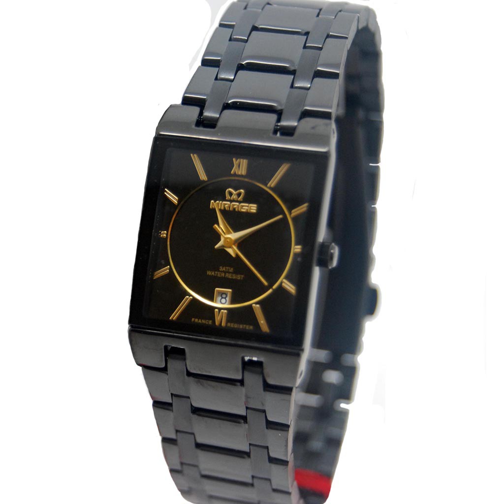 Jam Tangan wanita Mirage Hitam 7908L pH black | Shopee