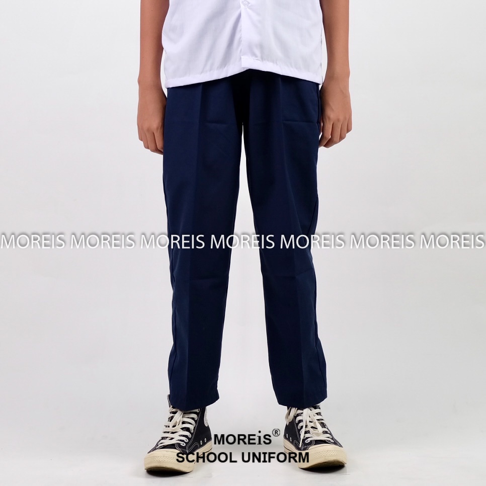 Celana SD/SMP Panjang Karet Biru Dongker