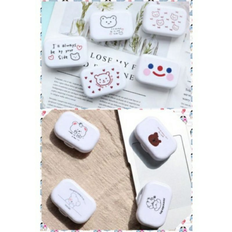 TEMPAT SOFTLENS CUTE WHITE BEAR