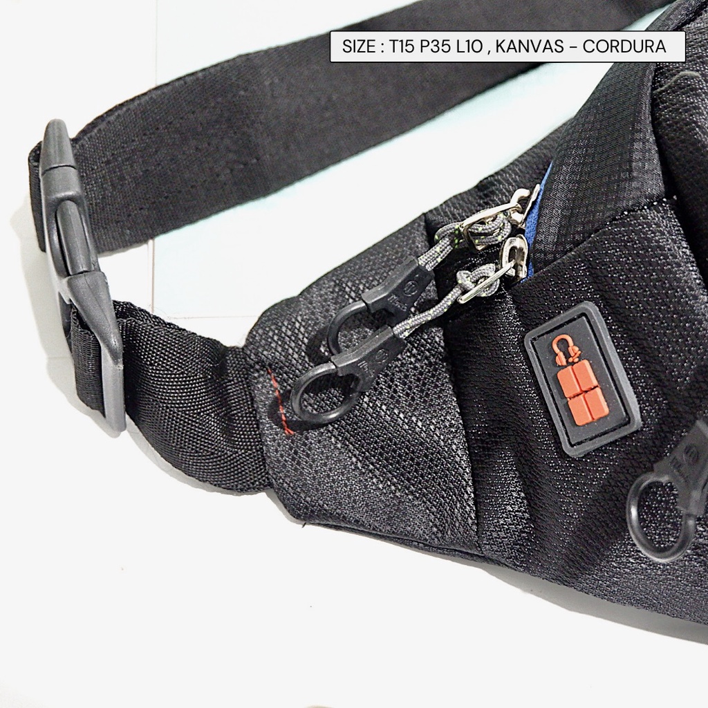 Waistbag Cowok bisa COD tas pria pinggang bisa dada elegan simpel buat hangout premium dari semarang