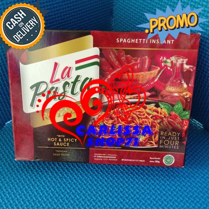 

La Pasta Royal Hot Spicy 90gr / Spaghetti Instan Harga Terjangkau