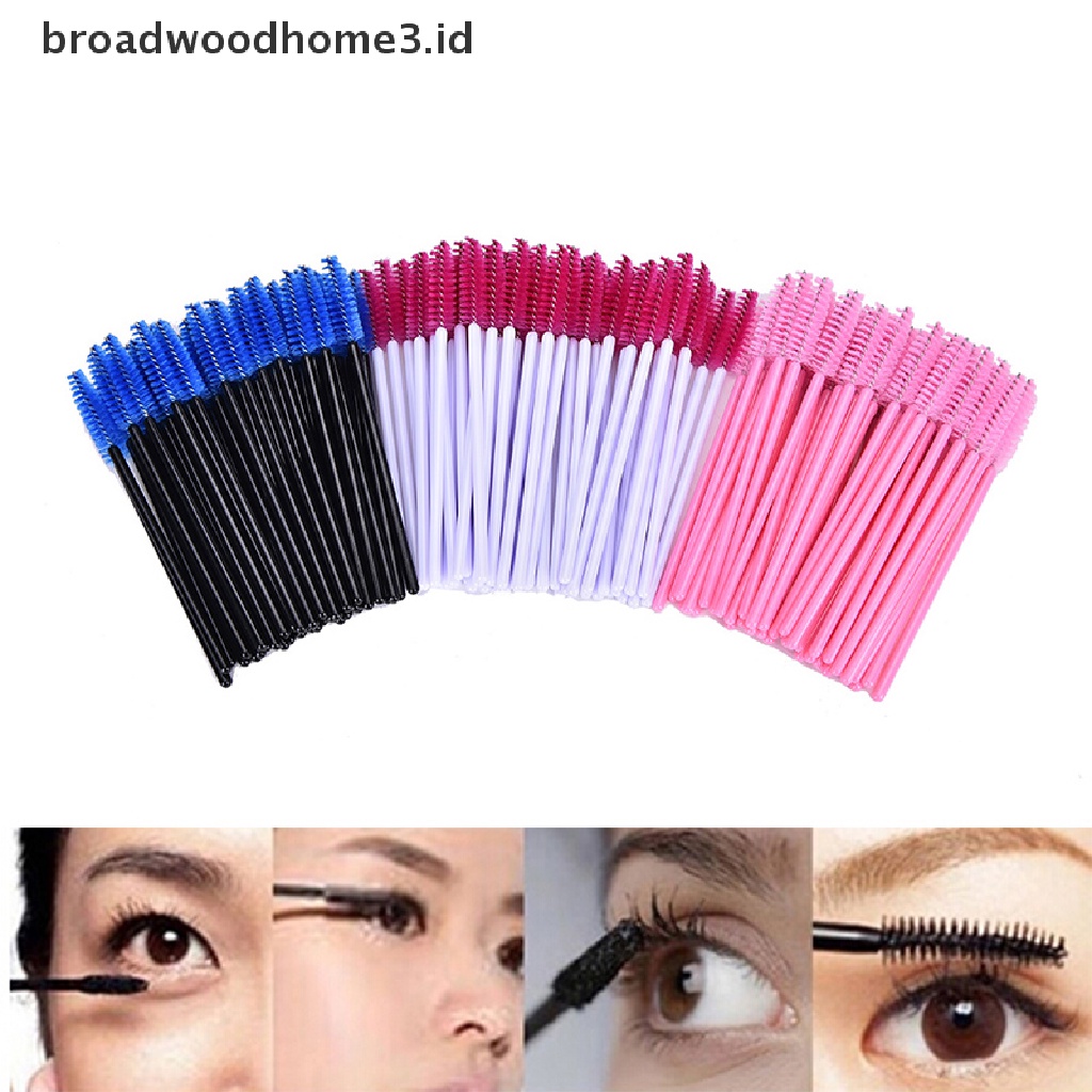 50pcs Brush Aplikator Maskara Bulu Mata Sekali Pakai