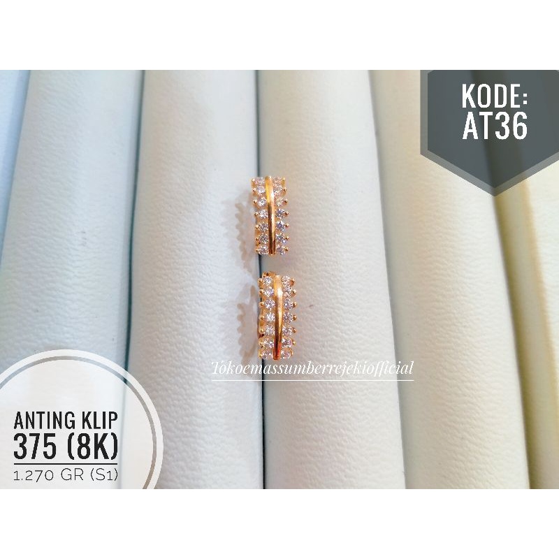 x6 anting/anting klip/anting klip 375/anting klip 8k/anting 375/anting 8k/anting klip emas/anting kl