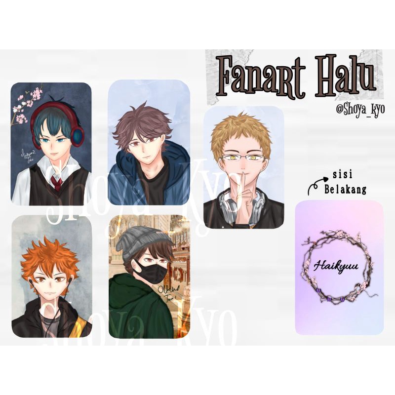 Photocard Haikyuu Fanart Halu