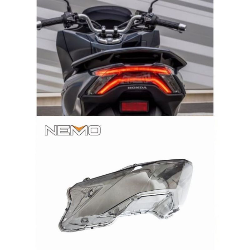 Mika Lampu Stop Belangkang Honda Pcx 160 Nemo original Kaca Lampu Stop Pcx 160 Cover mika Nemo