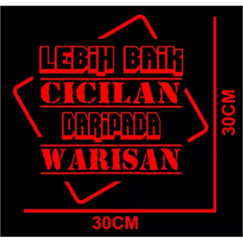 sticker mobil/truk sticker kaca kata-kata keren sticker kaca mobil/truk keren sticker kata-kata