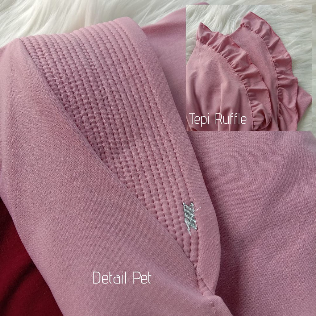 Khimar Rempel Jersey Aleeya | Bergo Hamidah Rempel Jersey Simple Ped Jumbo | Hijab Rempel Jumbo| Kerudung Motif Rampel |Hijab Motif Rampel Jersey