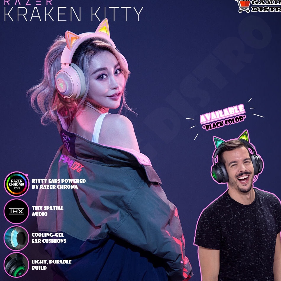 Headset Gaming Razer Kraken Kitty RGB Chroma - Razer Kraken Kitty RGB