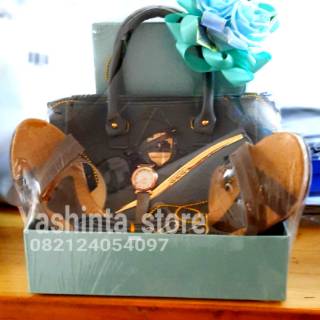 Paket seserahan 5in1 tas sepatu / hantaran seserahan