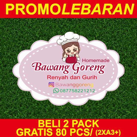 STIKER LABEL PRODUK &quot;BAWANG GORENG&quot; Shopee Indonesia