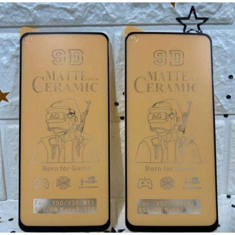 Xiaomi Redmi Note 9 Tempered Glass 9D Ceramic Matte Anti Pecah