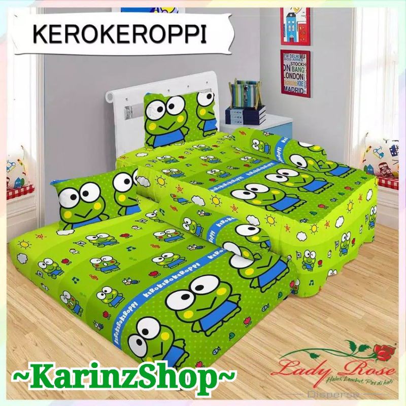 Sprei Lady Rose 2n1 Sorong KEROPPI 120 120x200 Kerokeroppi