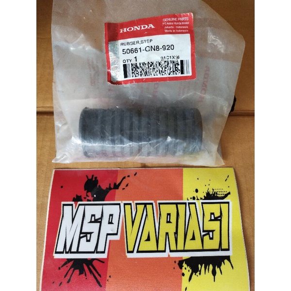 Original 50661 GN8 920 Rubber Step Barstep depan Honda Grand