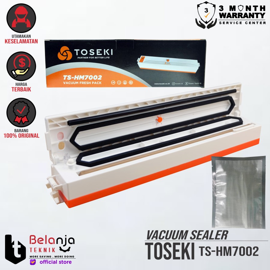 TOSEKI Vacuum Sealer TS - HM7002 /PRESS VACUM / SEALER MAKANAN