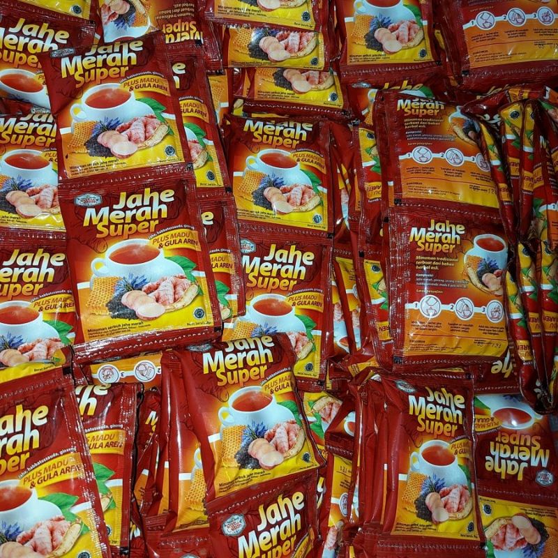 Jahe Merah Amanah Super - Jahe Renceng isi 10 sachet - Jahe Amh