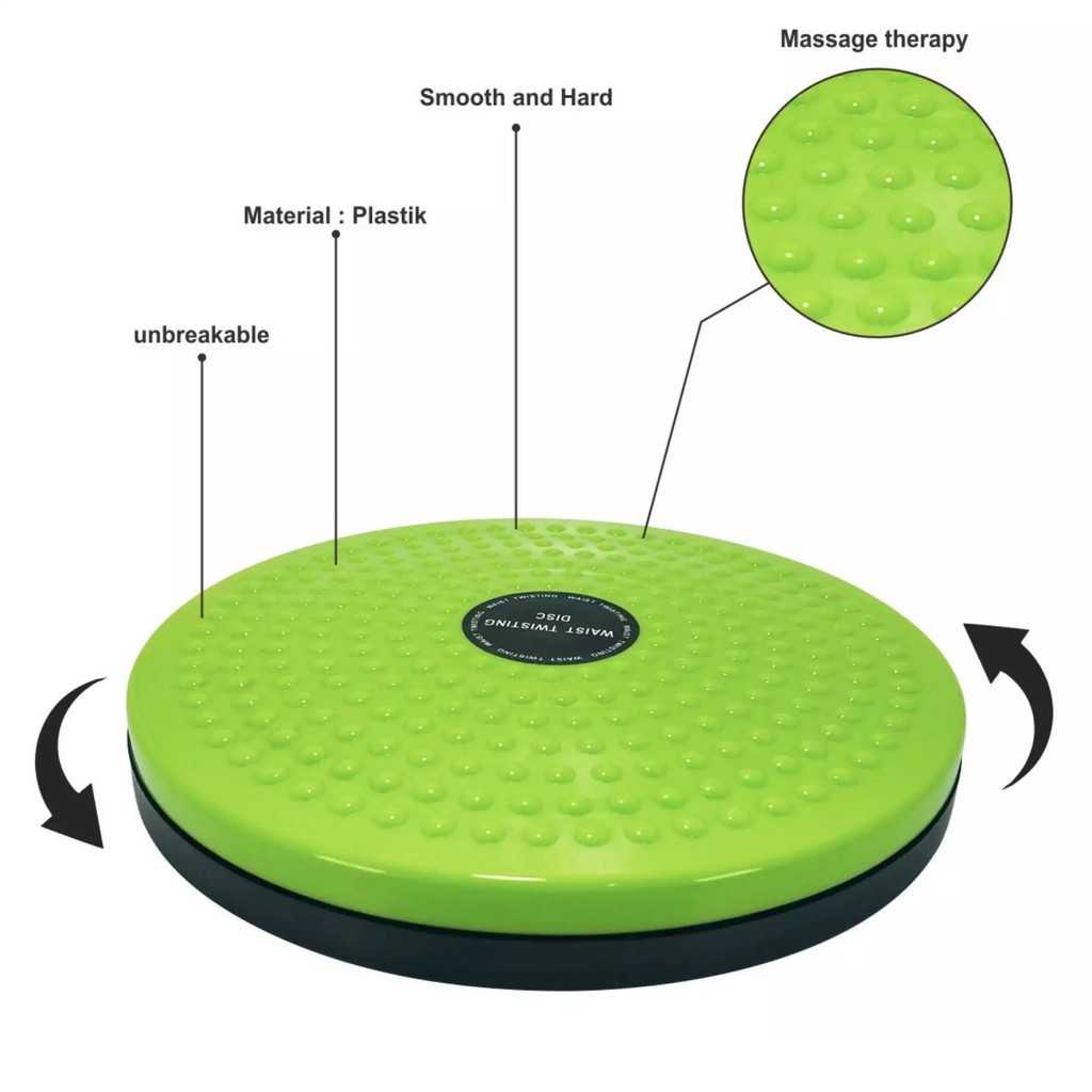 Waist Twisting Disc Alat Olahraga Putar Pelangsing Tubuh Pengecil Perut Pinggang Piringan Senam Pengencang Bokong-5