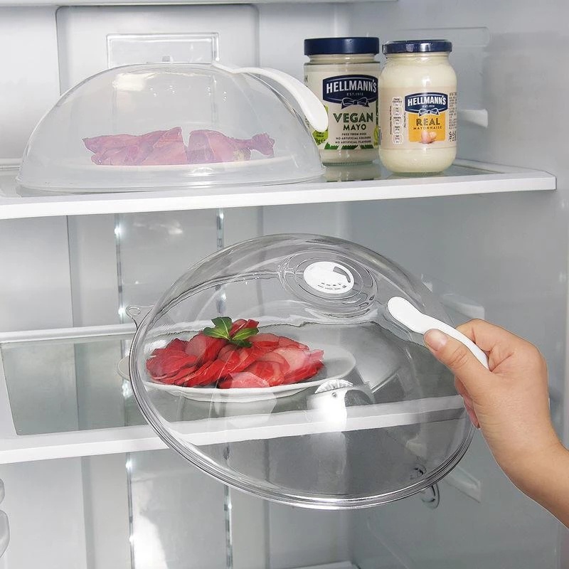 [Featured]Microwave Transparent Splash Fresh-keeping Cover