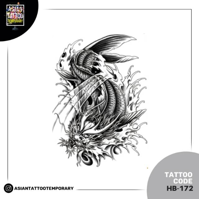 TATTO TEMPORARY / TATO TEMPORER /TATTO TEMPORER/TATO KULIT/ TATO ANTI AIR/TATTO BISA HILANG IKAN