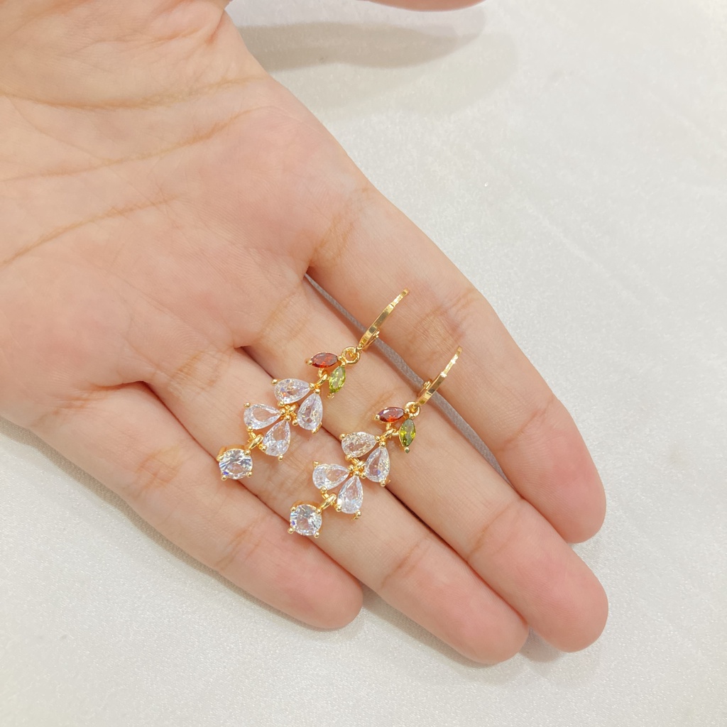 Anting Panjang Jurai Lapis Emas Xuping Aksesoris Fashion