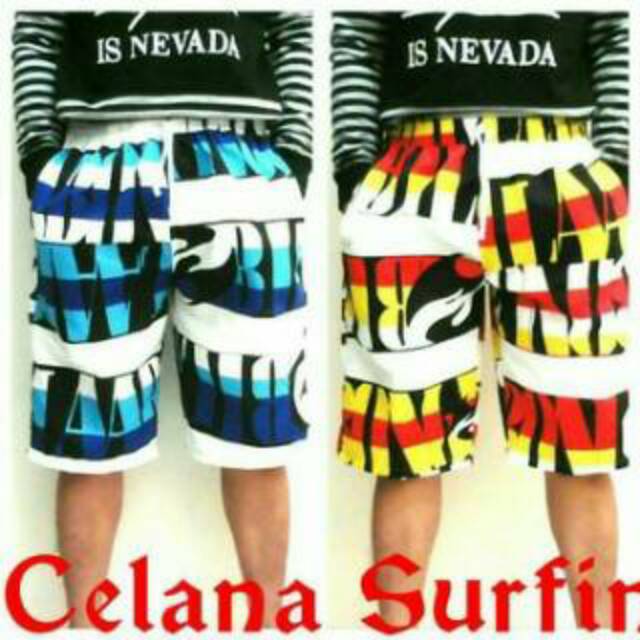 CELANA PENDEK SANTAI SURFING PANTAI QUICKSILVER