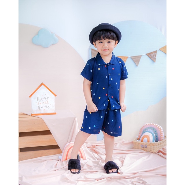 KALEA SET SETELAN RAYON KANCING ANAK MURAH JUNIOR NEECA KIDDOS SIZE 2-4 TAHUN