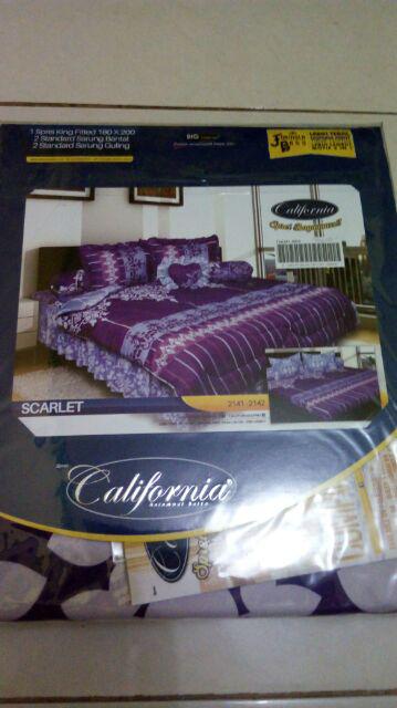 Sprei California King Motif Raisha (pink)