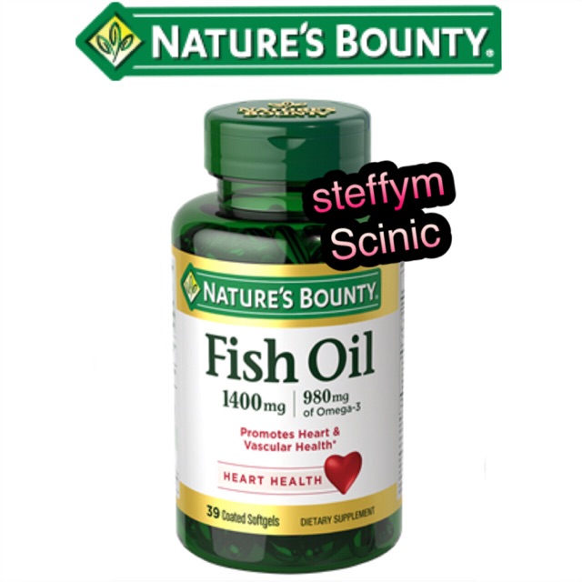 Nature’s Bounty Fish Oil 1400mg 980mg Omega-3 isi 39 natures bounty