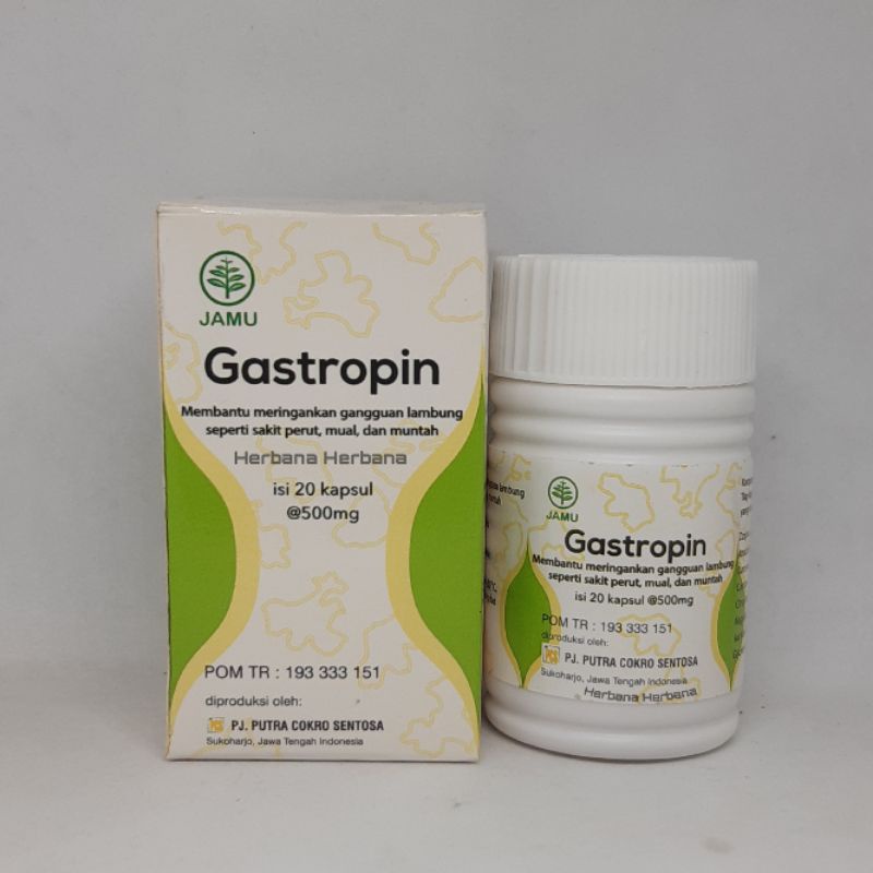 Jual Gastropin kapsul obat herbal maag krosis akut gerd radang usus