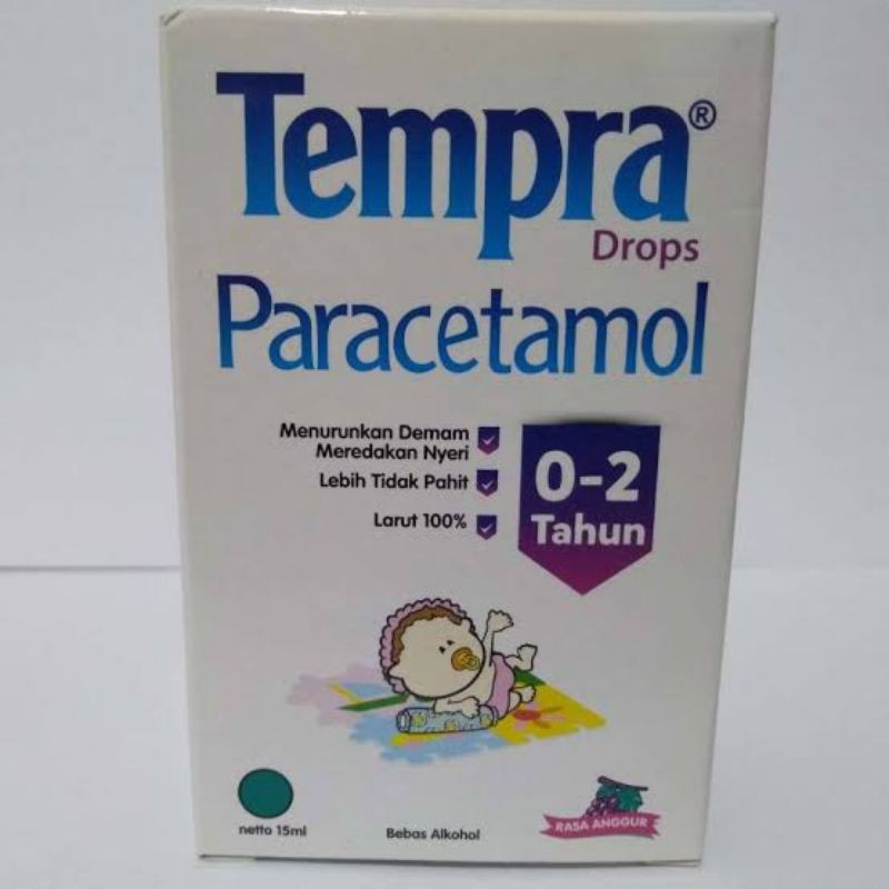 Tempra Drop 15 ml 0-2 Tahun Syrup Penurun Panas Bayi ORIGINAL-BPOM