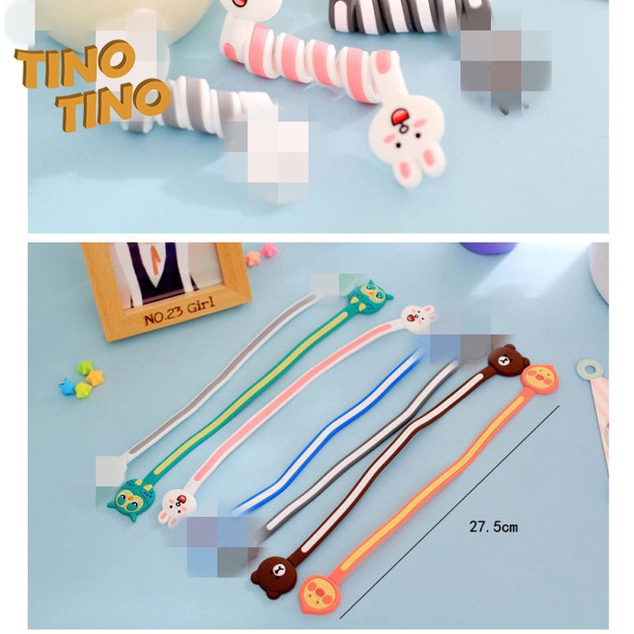 CJWT-CR TINO TINO Pengikat Kabel / Perapi Kabel Gulung Dengan Motif Lucu [ RANDOM ]