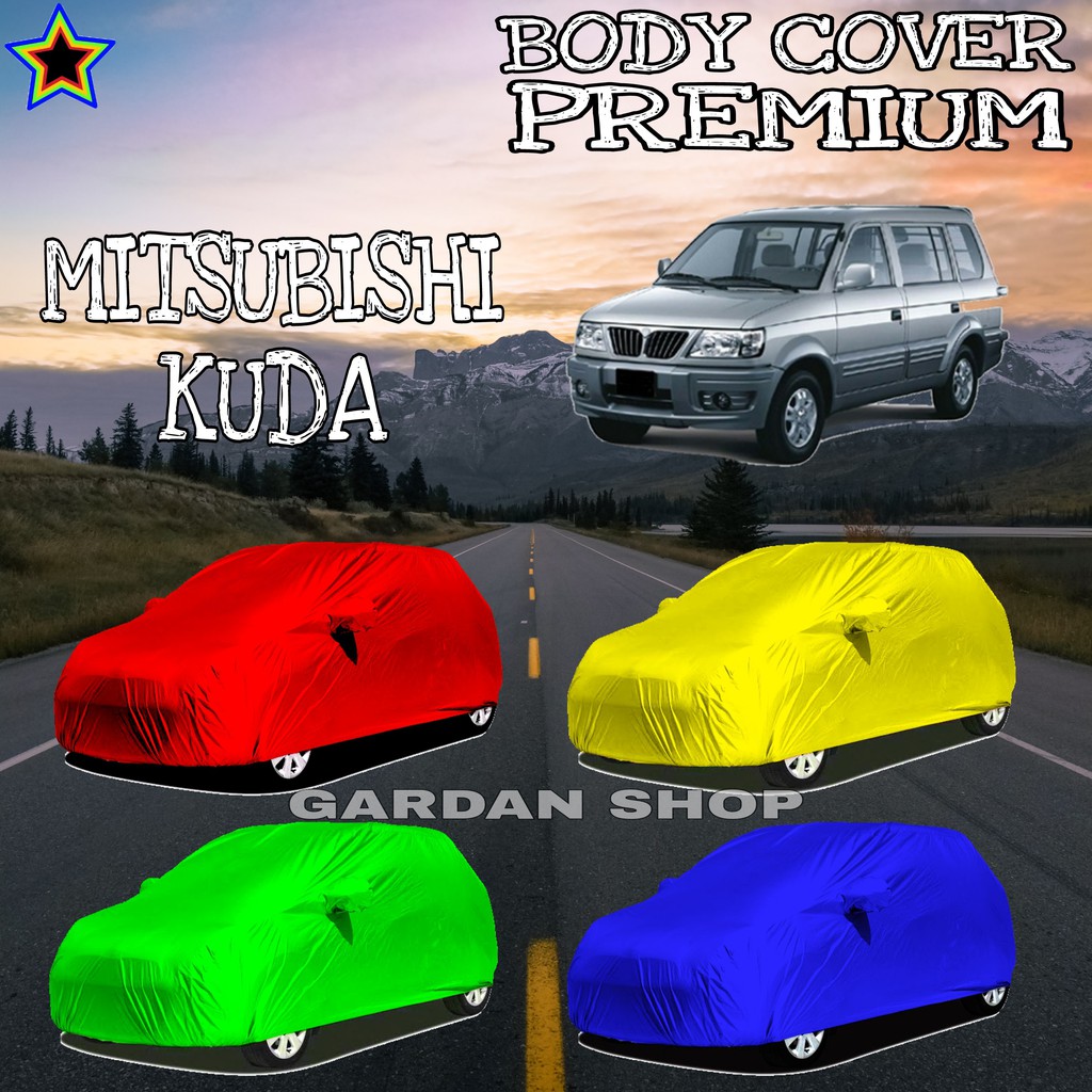 Sarung Mobil MITSUBISHI KUDA Polos WARNA Body Cover Kuda PREMIUM