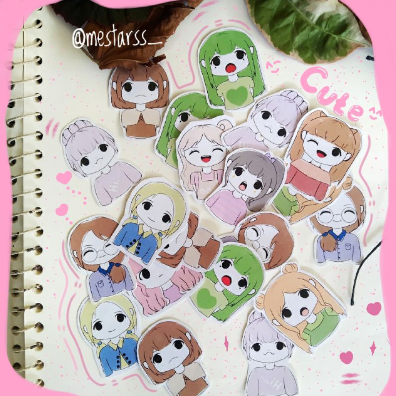

COD~ 25PCS/SET STIKER "GIRLS"-5 DESAIN BERBEDA/ STIKER AESTHETIC~MESTARSS