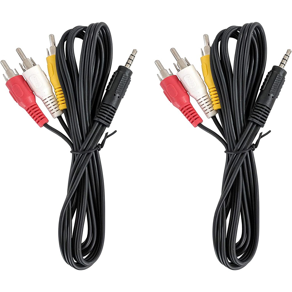 [ 1.2m ] Kabel 3 RCA AUX AUDIO A/V High Quality / Kabel Audio