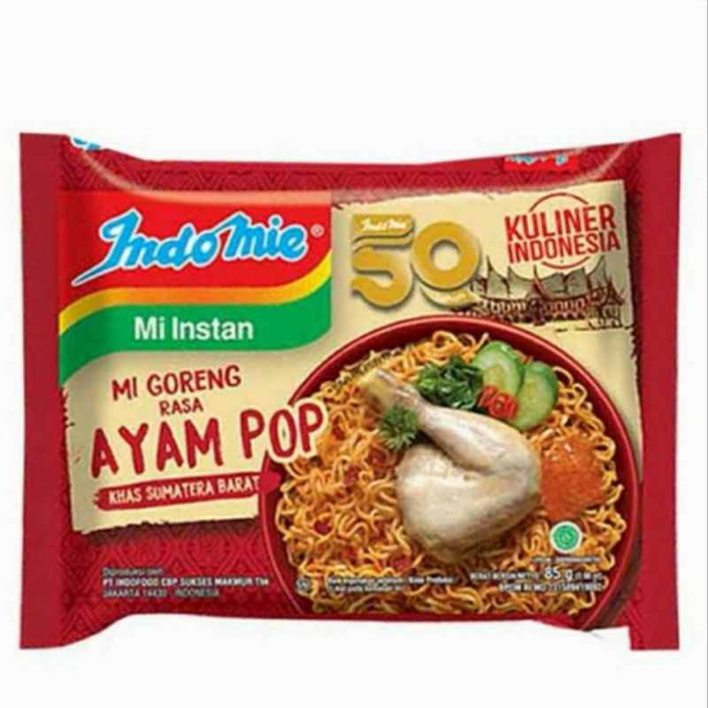 Indomie Goreng Rasa Ayam Pop Khas Sumatera Barat