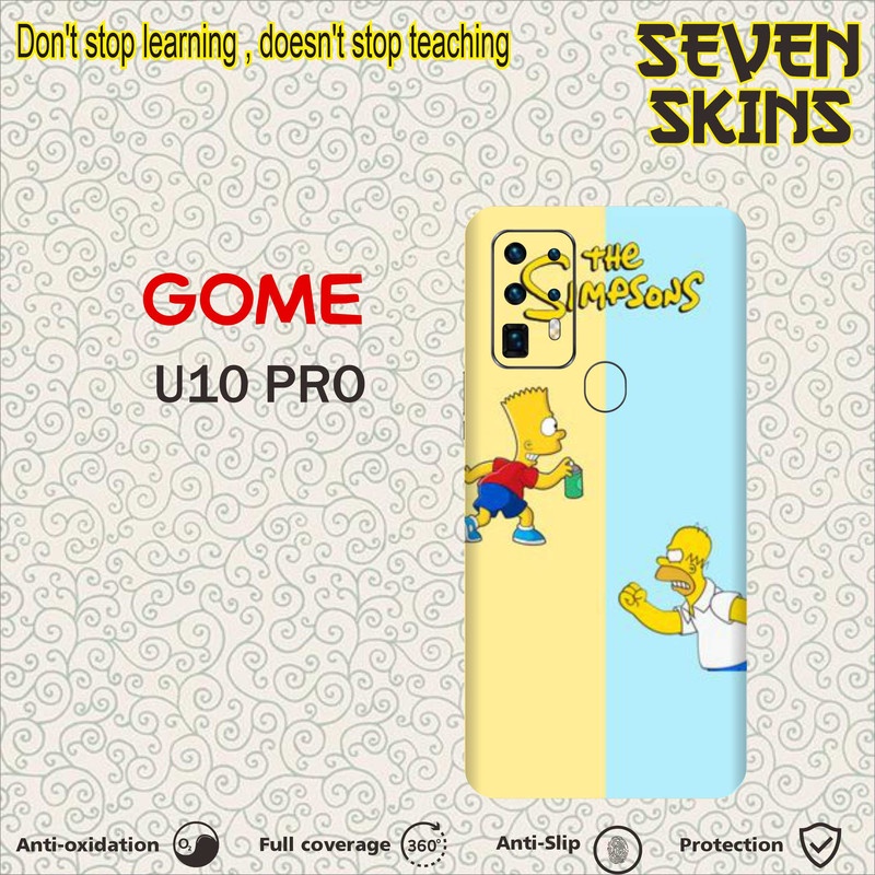 SKIN HANDPHONE DAPAT 2 PCS  GOME U10 PRO THE SIMPSON