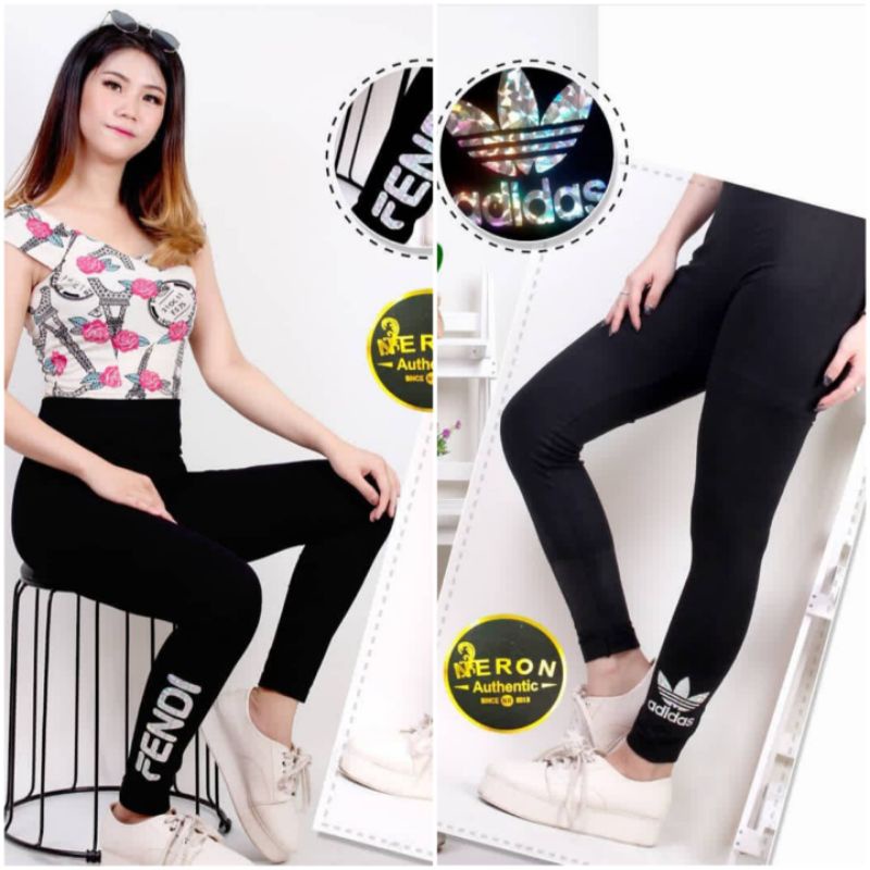 Legging Import Sablon Legging Motif sablon