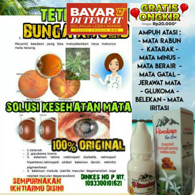 OBAT TETES Mata Himalaya || Herbal Bunga Kitolod | Obat Mata Katarak | Obat Mata Minus Buram