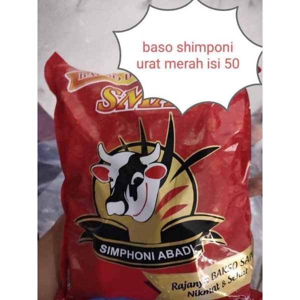 

Bakso Sapi Urat Merah isi 50btr Simphoni Abadi