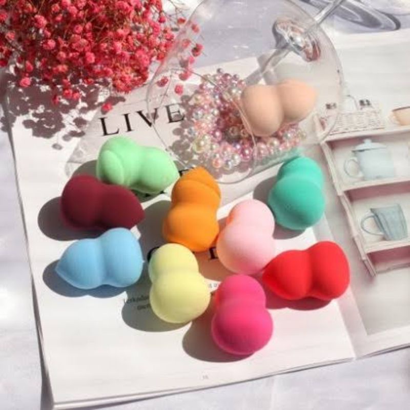 [JAMUR] Spons Bedak Wajah Beauty Blender Jamur - Sponge Make Up Powder Puff