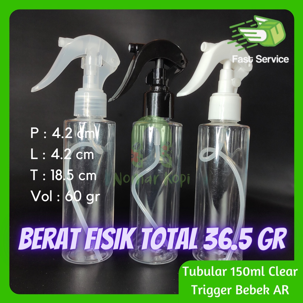 Botol 150ml Mini Trigger Spray Neck 24