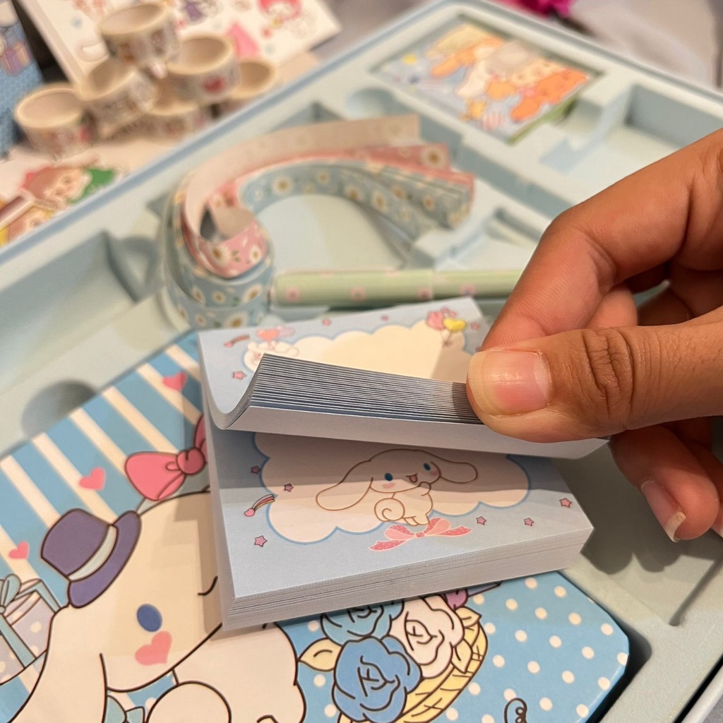 

RB Paket Jurnal 7 In 1 Melody Cinnamoroll Free Box Super Cute Terlengkap Paket Journaling Karakter